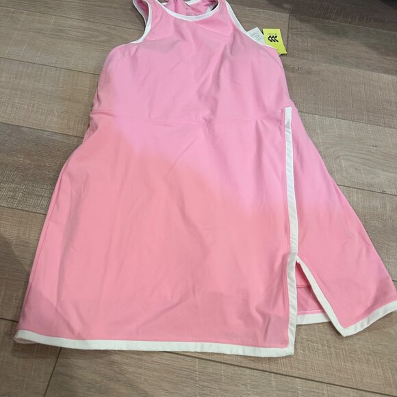 ALL IN MOTION WOMENS PINK WHITE TENNIS GOLF DRESS SKORT LARGE NEW - Picture 2 of 9